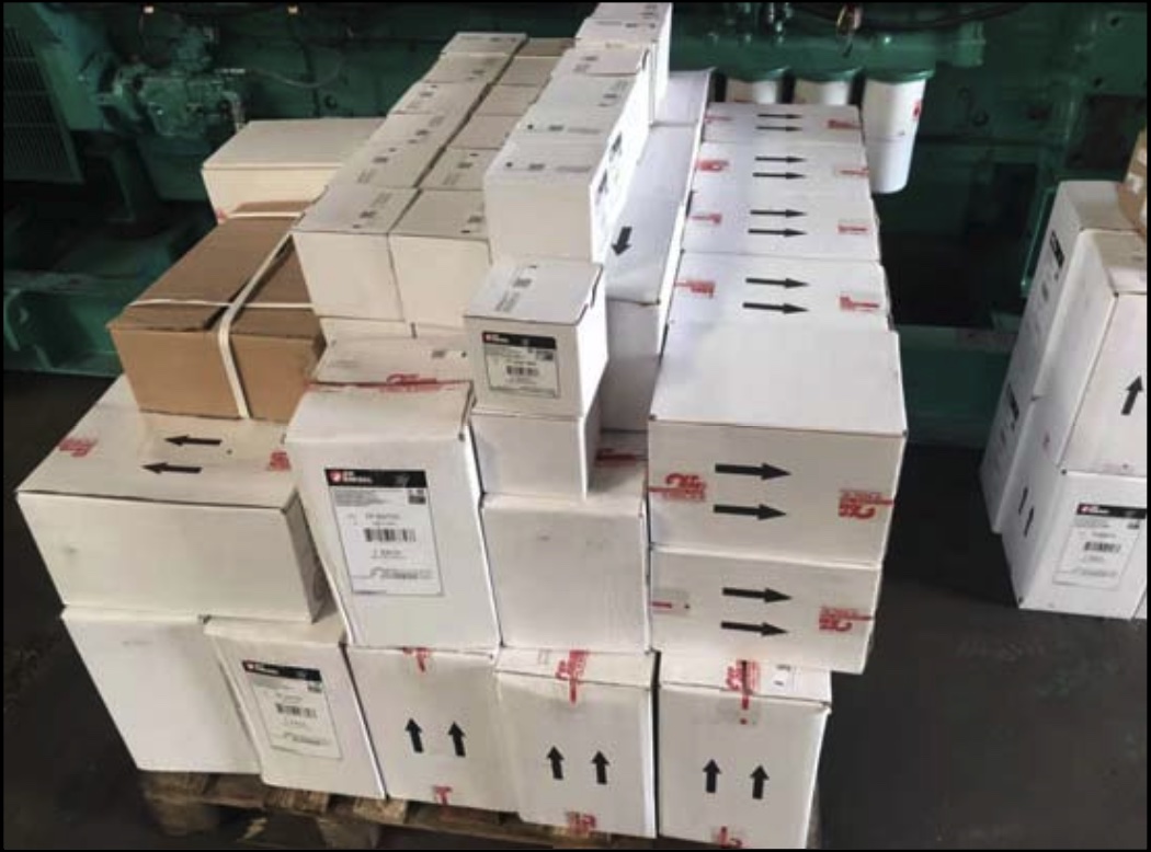 The parts required for replacement during the remanufacturing process