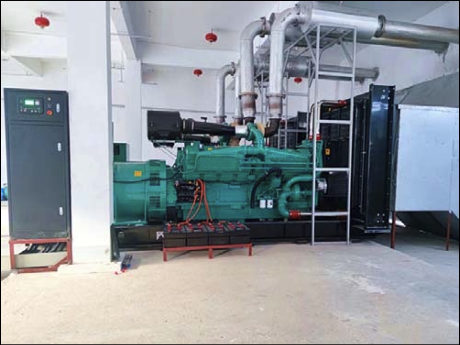 義安省 Viet Glory 製鞋廠 1120KWx2 台並聯Cummins KTA50-G3 引擎2
